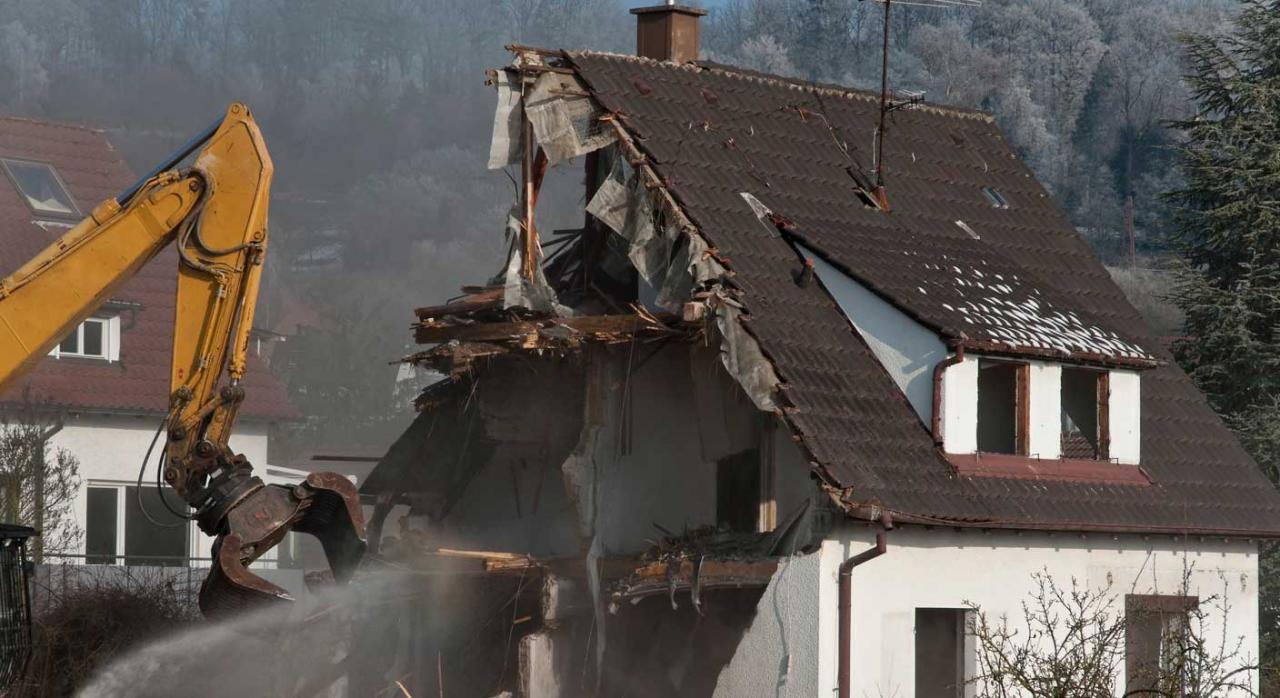 Demolición casa